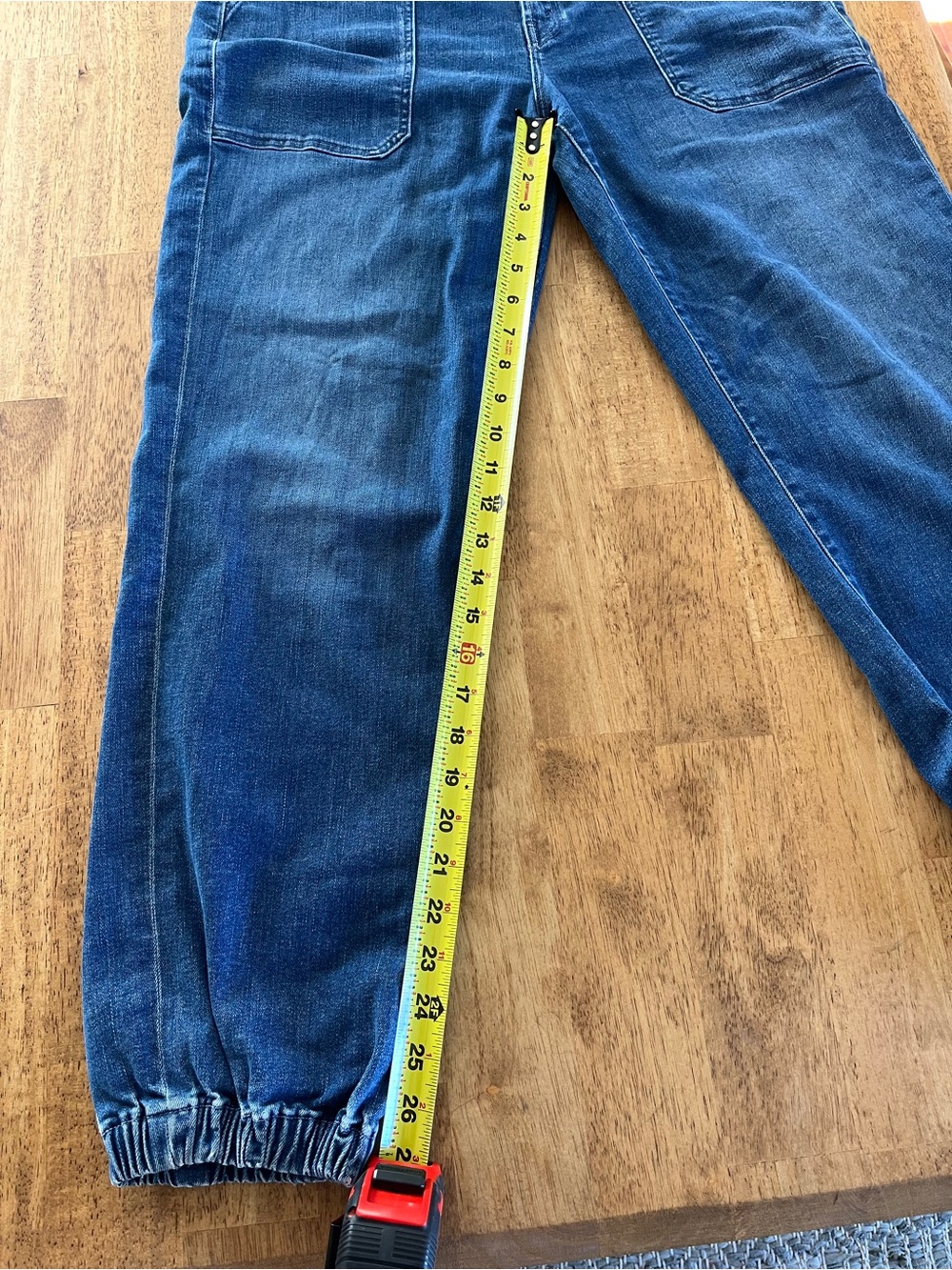 MOTHER Blue Denim High-Rise Jeans - Picture 5 of 6
